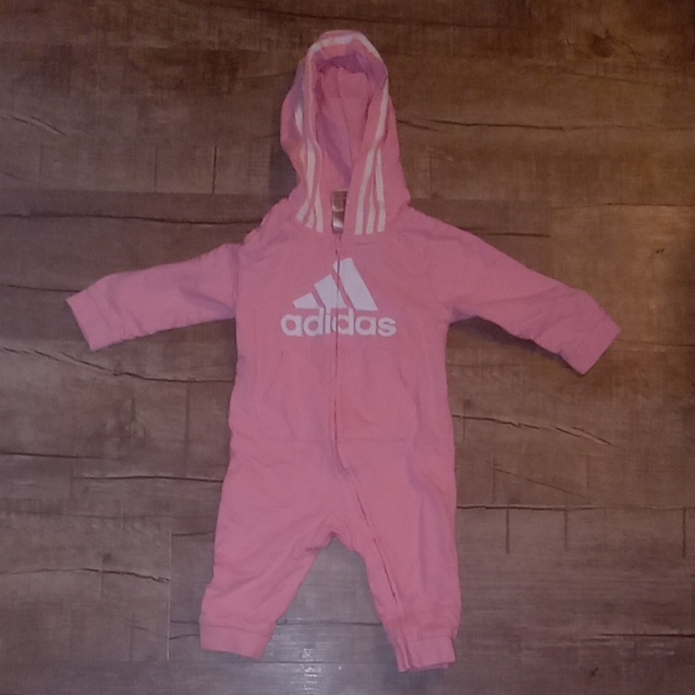Adidas Pink Cozy Footies One Piece